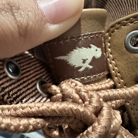 Brown Tan Boots Lace Up combat boots fall size 6 womens leather autumn - Picture 4 of 14